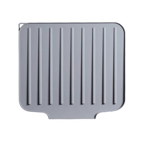 Alfombrilla de cocina de silicona impermeable con bandeja densa de efluentes portaplatos 2