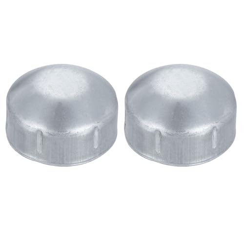QUARKZMAN 2 Piezas De Tapa Para Poste De Cerca De Cadena De 1-7/8', Tapas Externas Abovedadas De Poste Galvanizado Tapa Redonda Terminal Ajustable Para Tubo De 1-7/8' OD Para Partes