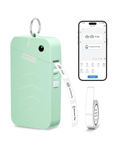 ORGSTA S001 Label Maker Machine with Tape, Portable Bluetooth Label Maker for Home and Off - image 1