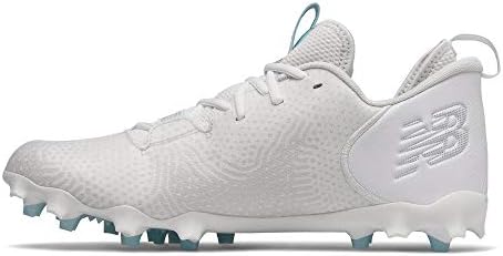 New Balance mens Freeze Lx V3 Lacrosse Shoe, White/Grey, 10 US