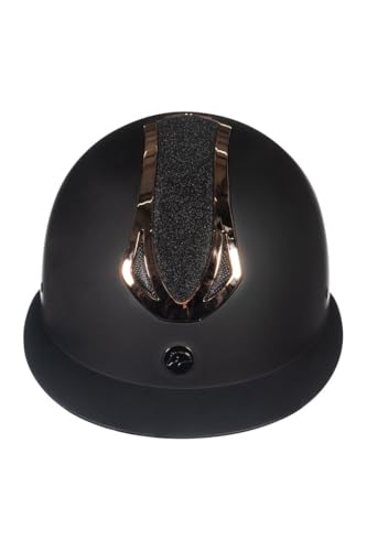 Casco de montar HKM Illusion negro rosa oro talla M para casco equitación 4