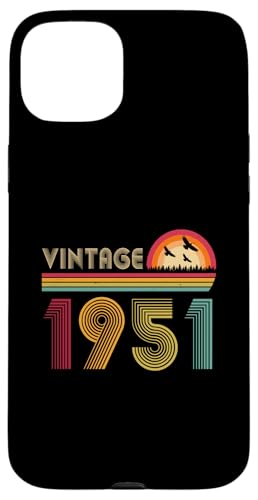 ���B���e�[�W 1951 75�΂̒a�����v���[���g �j�����p 75�� �X�}�z�P�[�X iPhone 15 Plus �p