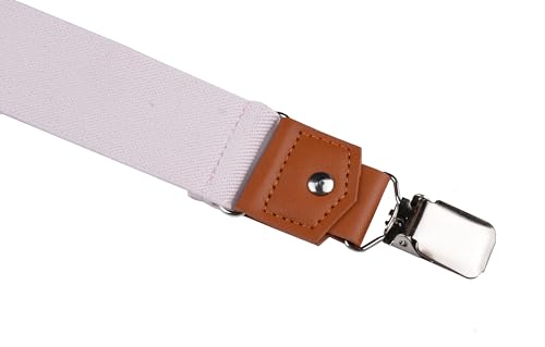 Image of Suspenders for Men Y Back Adjustable Elastic with Strong Clips 47 Inches