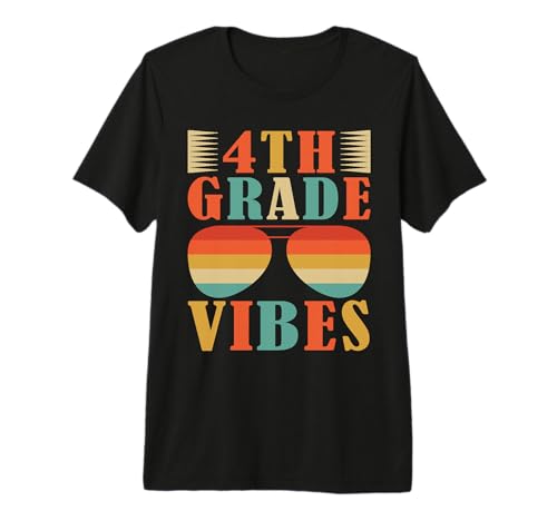 Back to School 4th Grade Vibes Shirt, First Day Teacher Kids Premium T-Shirt