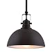 Kira Home Belle 9" Contemporary Industrial 1-Light Pendant Light, Adjustable Length + Shade Swivel Joint, Oil-Rubbed Bronze Finish