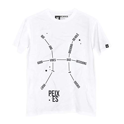Camiseta Constelação Peixes 100% Algodão
