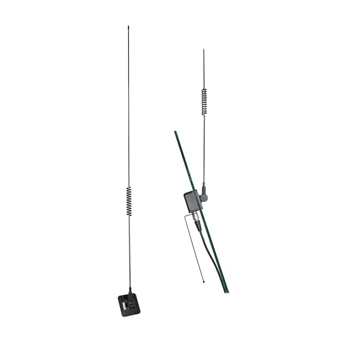 Antena de radio amateur en ruta con el kit Tram 1192 para lunas de coche y frecuencias UHF