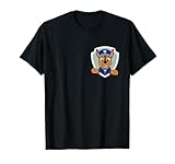Paw Patrol Chase Pup Shield Official Badge Graphic T-Shirt