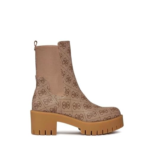 GUESS Botines para mujer Beige Fl8wan fal10, beige, 38 EU