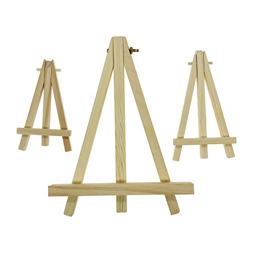 Woohome 10 Pz Mini Cavalletto in Legno, 3 Taglia