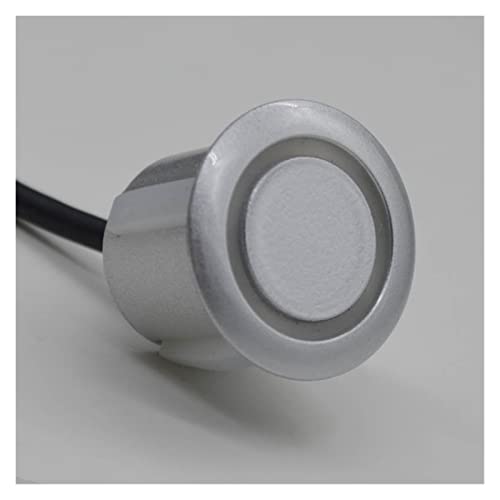 Car Backup Radar Kit with 4 Parktron Sensors LCD Display Accessories Voice Reverse Detector Security Alert System Sensors Radar System(White) -  WXHHSM, 4856451519402