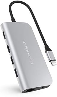 HYPER Drive POWER 9-in-1  USB-C Hub for iPad Pro, MacBook Pro / Air, 10258346