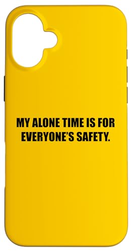 My Alone Time Is For Every's Safety ��������A�_���g���[���A �X�}�z�P�[�X iPhone 16 Plus �p