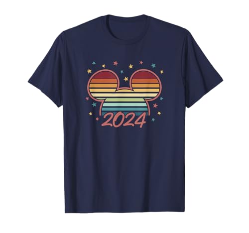 Disney Mickey And Friends Colorful 2024 Magical Mickey Logo T-Shirt