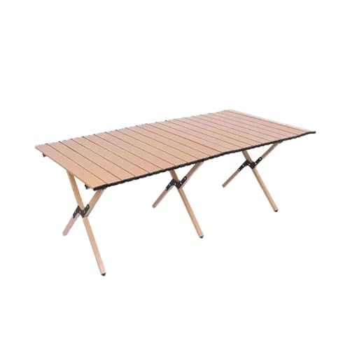 Mesa portátil enrollable con bolsa de transporte, aluminio ligero, resistente para camping, fiestas en el jardín, balcón, uso al aire libre