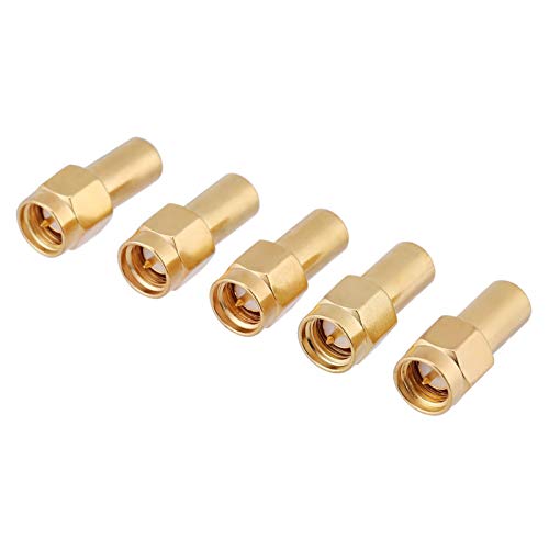 SMA Terminators, 5Pcs SMA Male Connector Coaxial Matched Terminator Termination Load 50 Ohm 2W, SMA Male Coaxial Load 50 ?, Used for Electrical Components Instruments