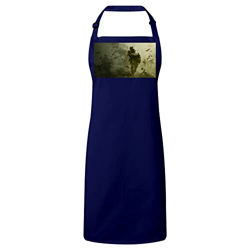 Tablier cuisine navy jeux vidéo parfait pour vos barbecues et soirées gaming