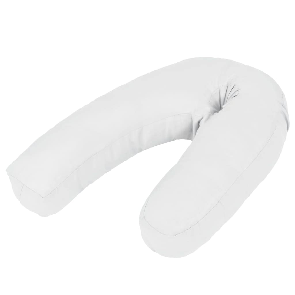 Coussin de grossesse en J 54cm microfibre et coton déhoussable