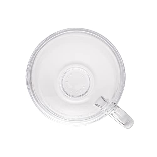 Conjunto 6 Xícaras de Chá de Cristal com Prato em Madeira Teca Coração 190ml - Wolff Craft