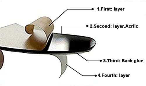 guangmu 3D Wall Sticker Floral Mirror - DIY Art Flower Decoration Stickers Lotus Decals Acrylic Mirror Wall Stickers Home Living Room Bathroom TV Background Decor Mural