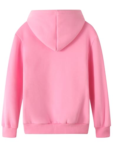 Image of Spring&Gege Youth Solid Fleece Hoodies Pullover Hooded Sweatshirts for Children (3-12 Years)