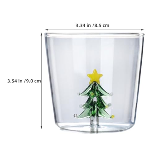 Copa multifunción de borosilicato con figura 3D para mesa navideña 3
