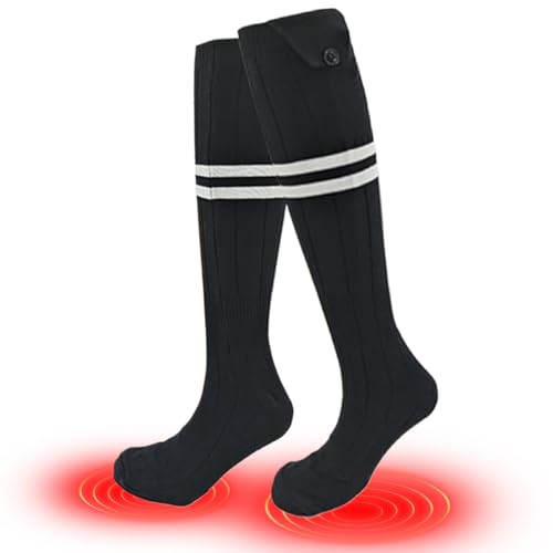 Calcetines térmicos | Calentadores de pies de invierno con 3 ajustes de calefacción para exteriores, calcetines cálidos de invierno lavables, calentadores inteligentes multifuncionales para hombres y