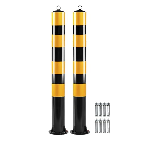 2 Dissuasori Di Sicurezza, Barriera Di Parcheggio Da 39 Pollici E Dissuasore Di Sicurezza Per Uso Ampio, Per La Protezione Stradale Della Barricata Del Vialetto