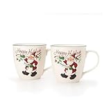 Pfaltzgraff Winterberry Mug Porcelain Naughty And Nice (Set of 2), 20 oz, Assorted