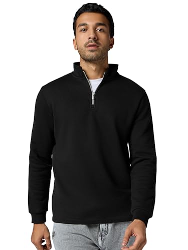 Image of XYXX IntelliSmooth Pulse Relaxed Fit Half-Zip Sweatshirt For Men