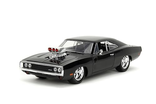 Jada JA30737 1:24 1970 Dodge Charger R/T with Dominic Toretto Figure, Black, 4 polegadas x 8 polegadas x 2,5 polegadas - Image 4