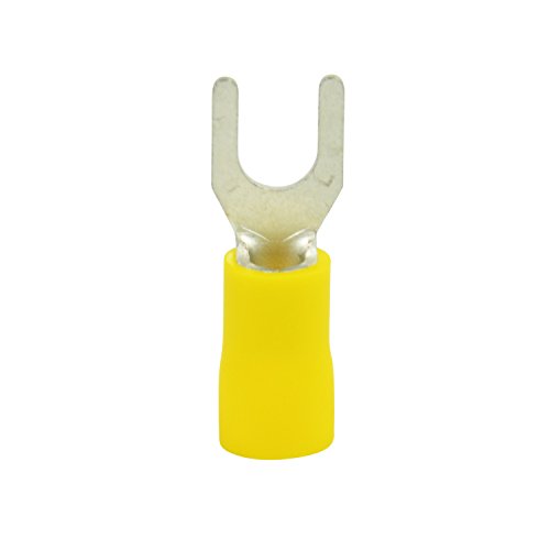 Gardner Bender 10-116 Terminal Spade, 12-10 AWG, Stud Sz 8-10, Yellow (50 pk)