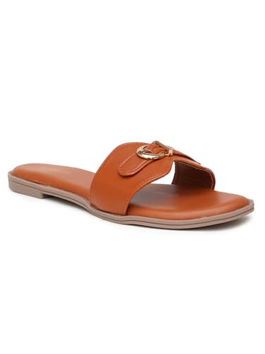 Image of Women's Oasis Flat Sandal Lightweight & Flexible Comfortable Design Anti-Skid Sole Versatile Style For Girls /Ladies