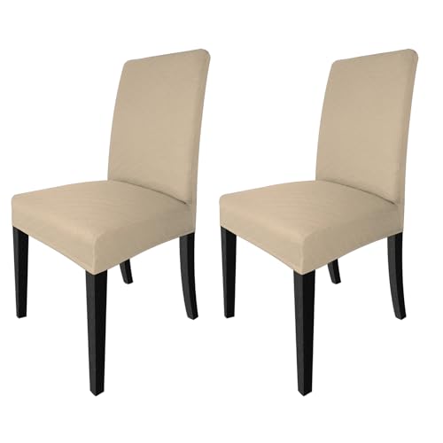 Northern Brothers Dining Chair Covers Set Of 2, Removable Washable Chair Covers For Parson Dining Chairs, Stretch Slipcovers For Dining Room,Hotel cover