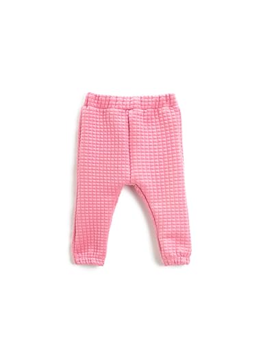 Sweatpants petites filles Koton rose jogger avec ceinture élastique