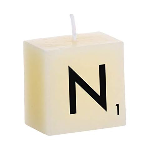 D'CASA Vela Tipo Scrabble N Letra Cover