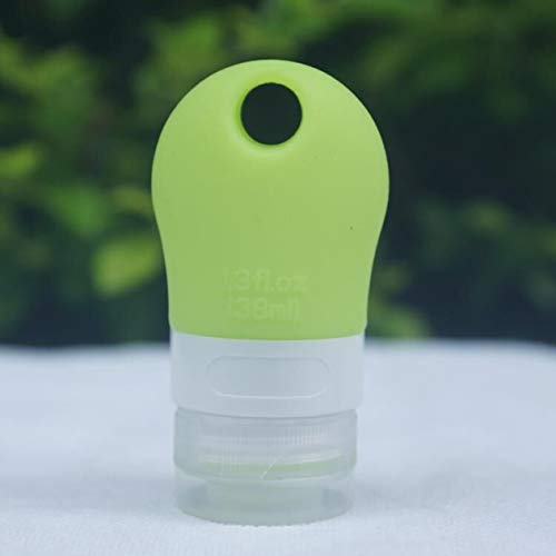 Preisvergleich Produktbild Grün / Rosenrot 38ML Makeup Nachfüllbare Silikonflaschen Reiseverpackung Silikonpresspressflasche für Lotion Shampoo Duschgel BCVBFGCXVB (grün