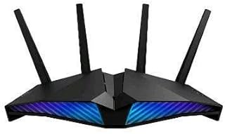 ASUS RT-AX82U (AX5400) Dual Band WiFi 6 Extendable Gaming Router, Gaming Port, Mobile Game Mode, Aura RGB, PS5 Compatible, Subscription-Free Network Security, Instant Guard, VPN, AiMesh Compatible