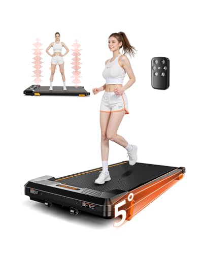 Image of Walking Pad Treadmill, BestGod Under Desk Treadmill 330lbs Capacity, Vibration Walking Pad with Incline, Portable Treadmills for Home, Compact Treadmills Walk Pad, Running Machine with Remote Control