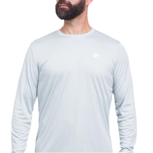 Men's UV Sun Protection T-Shirt UPF 50+ Long Sleeve Fishing Boating Running Quick Dry Lightweight2