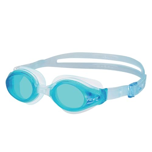 VIEW V-820ASA Selene SWIPE Anti-Fog Swim Goggles, Aquamarine/Blue