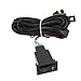 Qiilu On Off Switch Relay Kit, 12V Universal Car LED Fog Light Switch Wiring Harness for Fog Lights
