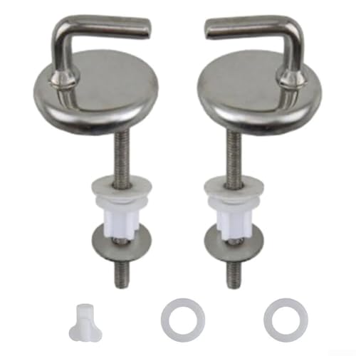 Hosrivae WC-Sitz-Scharniere aus Edelstahl und Kunststoff,...