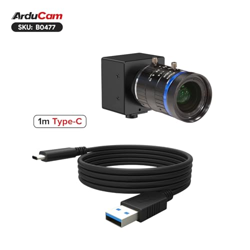 Arducam USB 3.0 Camera, 120fps High-Speed Camera, 20MP Webcam with 60°(D) 16mm C-Mount Lens and Metal Case, Compatible with Windows and Linux OS by Arducam - Used condition - Image 3