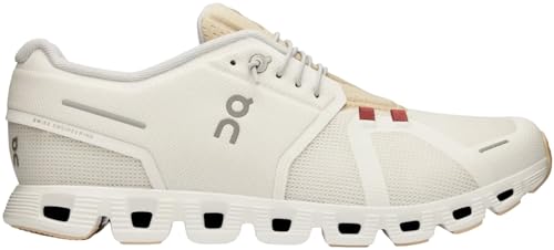 On Men's Cloud 5 Push Sneakers, Ivory/Savannah, 12 Medium US2