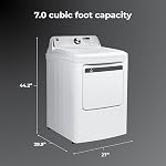 Kenmore 7.0 cu. ft. Séchoir électrique à charge avant - avec Garde pour réduire les rides & Statique - Séchage intelligent du capteur - LED - blanc