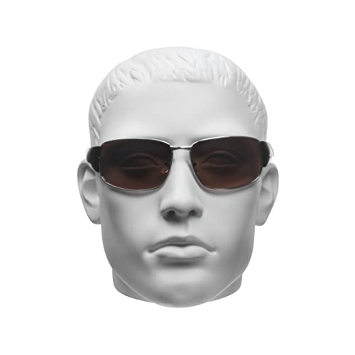 Image of proSPORT Blue Light Blocking Sunglasses - HD Copper Amber Metal Aviator Reduce Eye Strain Better Sleep