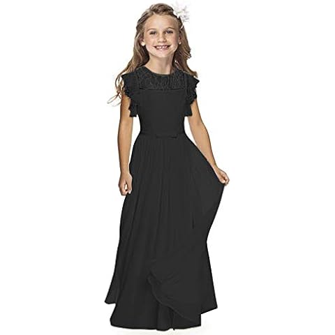 Boho Lange Kinder Spitzenkleid Chiffon Kleid Cover