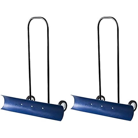The Snowcaster 30SNC 36-Inch Bi-Directional Wheeled Snow Pusher, Blue (Pack of 2) Cover