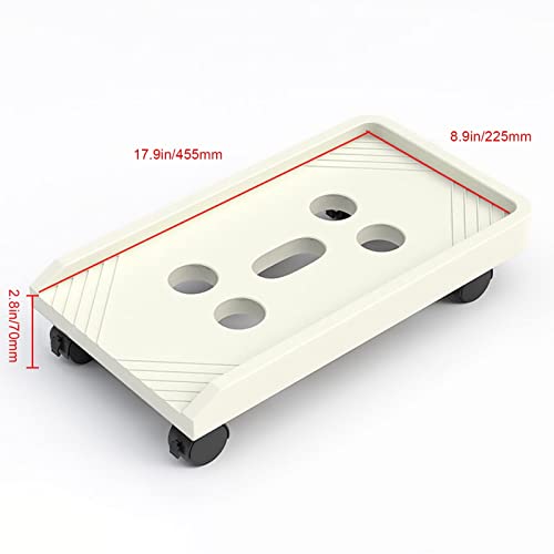 Soporte para CPU con ruedas rodantes, carrito móvil para torre de PC, soporte protector y elevador para CPU bajo escritorio (Negro) miniatura 2